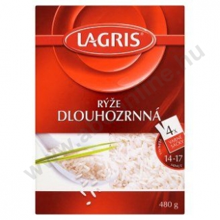 Lagris főzőtasakos rizs 4x120g hosszúszemű