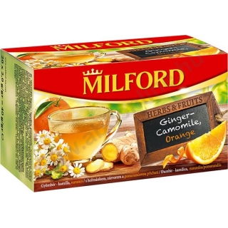 Milford gyümölcs tea 20 filter, Gyömbér-narancs