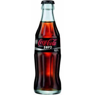 Coca Cola Zero 0,25l, üveges/24db