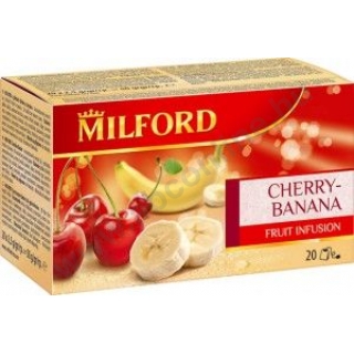 Milford gyümölcs tea 20 filter, Cseresznye-banán