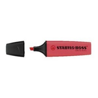 Szövegkiemelő STABILO Boss 70 piros 70/40 vágott, utántölthető