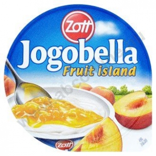 Zott Jogobella Fruit Island gyümölcsjoghurt 150g őszibarackos