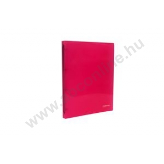 Gyűrűskönyv A4/4gy.PP pink eColletion 20mm gerincű, körgyűrűs
