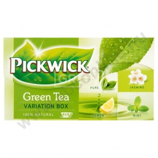 Pickwick zöld tea 20 filter, Variációk (pure,jázmin,lemon,mint)