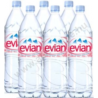 Evian szénsavmentes ásványvíz 1,5l, 6db