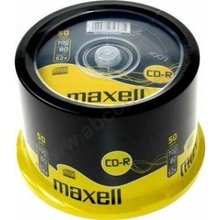 CD-R80 Maxell 52x 50db/henger egyszer írható CD 700MB, 80min, 1oldalas