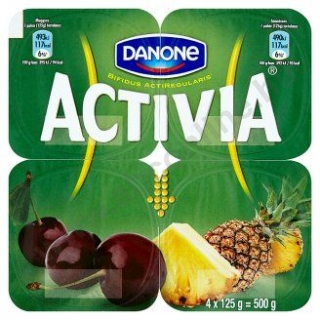 Danone activia gyümölcsös joghurt 4x125g meggy-ananász