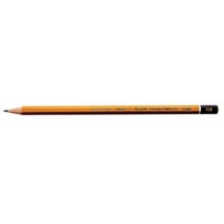 Ceruza 8B KOH-I-NOOR 1500 hatszögű, sárga, lakozott külsővel