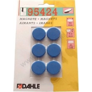 Mágnesgomb 24mm kék (6db) DAHLE 95424 (átmérő 24cm, magasság 7mm)
