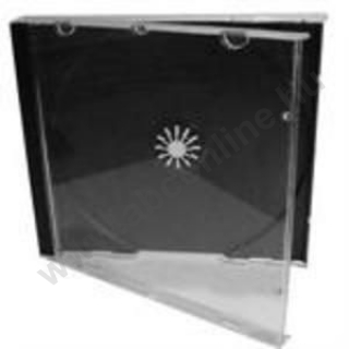 CD tok 1db-os átlátszó normál 8mm átlátszó elő-, fekete hátlapú műany.