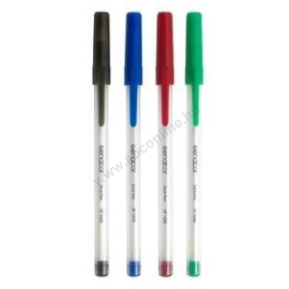 Golyóstoll EFFI SP1030 piros SENATOR áttetsző, eldobható stick pen