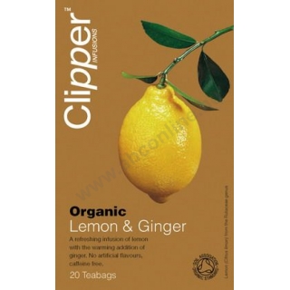 Clipper gyümölcs tea 20 filteres Citrom-gyömbér