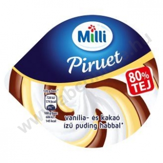 @Milli Piruet puding 120g vanília-csoki