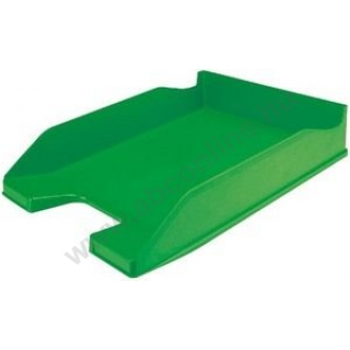 Irattálca A4 zöld műanyag, egymásra rakható (320x248x55mm)