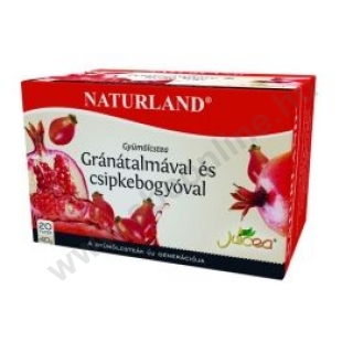 Naturland gyümölcstea 20 filter, Gránátalma-csipkebogyó