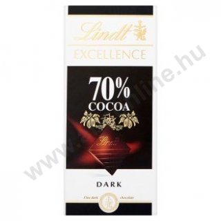 Lindt Excellence étcsokoládé 100g 70% Kakaó