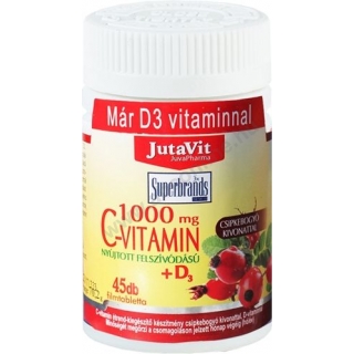 Jutavit C-Vitamin+D3 1000mg tabletta 45db-os