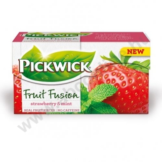 Pickwick Fruit Fusion gyümölcstea 20 filter Eper-menta