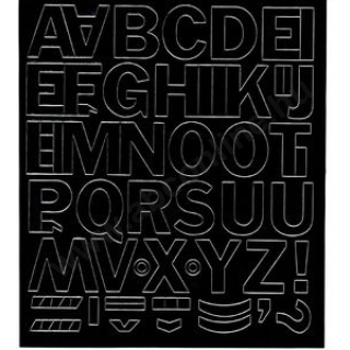 Öntapadós betűk 3cm-es egy lapon