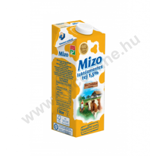 Mizo Laktózmentes tartós tej 1,5% 1l UHT 12db/karton