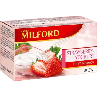 Milford gyümölcs tea 20 filter, Eper-joghurt