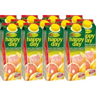 Happy day 1l pink grapefruit 100%, 12db