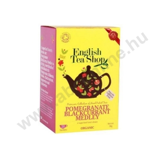 English Tea Shop (ETS) Bio Gránátalma-feketeribizli mix tea 20 filter